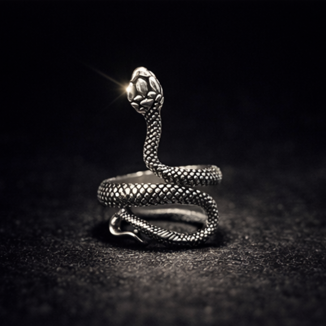 Gothic Steampunk Snake Ring