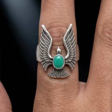 Open-Wing Eagle Ring